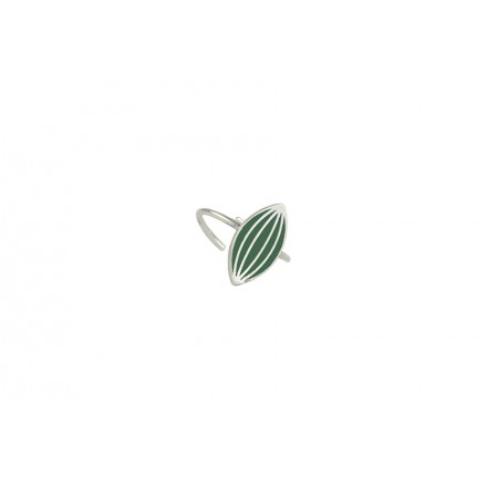 Δαχτυλίδι "Stripes" Πράσινο