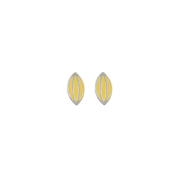 Σκουλαρίκια "Stripes" Μπεζ