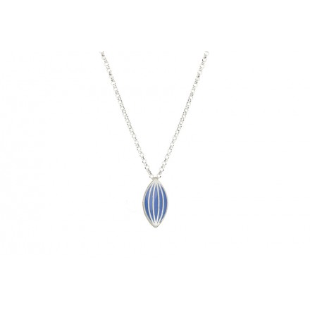 Necklace "Stripes" Blue