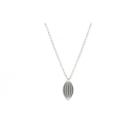 Necklace "Stripes" Gray