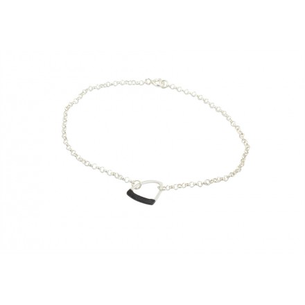 Bracelet "Small Thread" Black Platinum
