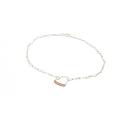 Bracelet "Small Thread" Pink Gold