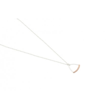 Necklace "Thread" Pink Gold