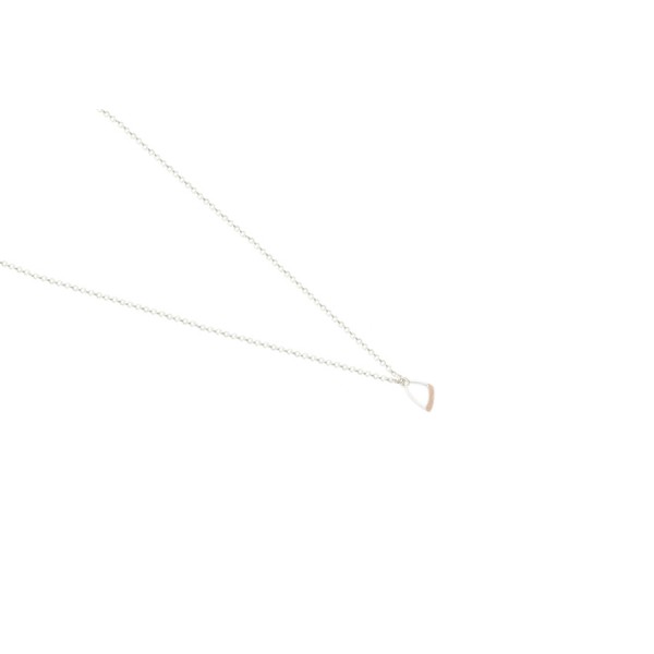 Necklace "Small Thread"Pink Gold