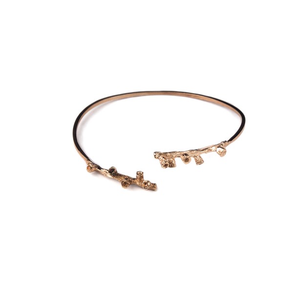 Bracelet  "Autumn Sprigs" 2 Pink Gold