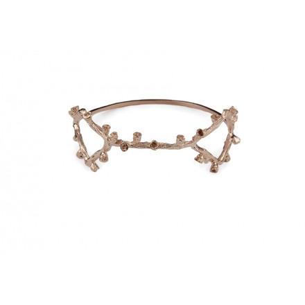 Bracelet "Geometric Twigs" Pink Gold