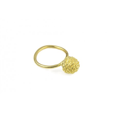 Δαχτυλίδι Φθινόπωρο "Κουκουνάρι" Χρυσό