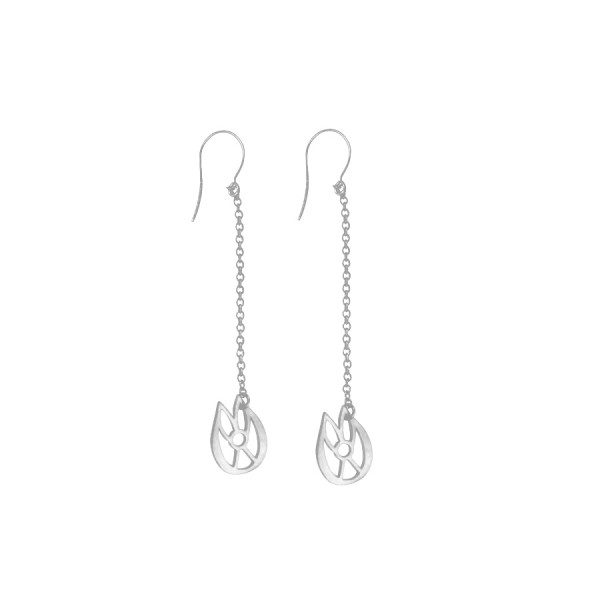 Pendant earrings "Tulip"