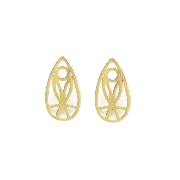 Earrings "Oval Tulip" Gold