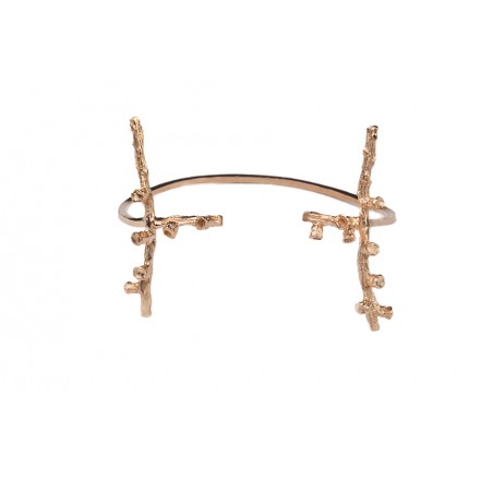 Bracelet "Open Autumn Branches"  Pink Gold