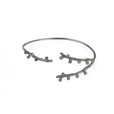 Bracelet "Three Autumn Twigs"  Black Platinum