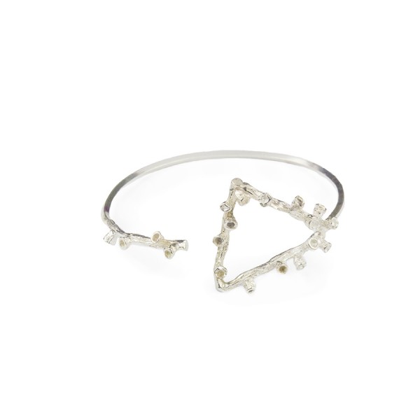  Bracelet  "Triangular Autumn Sprig"