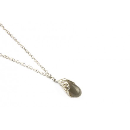 Necklace Brown "Moonstone"