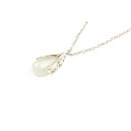 Necklace White "Moonstone" 