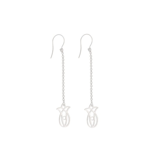 Pendant earrings "Tulip Flowers"