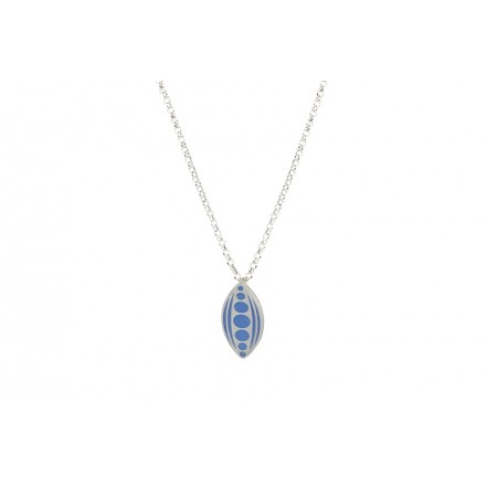 Necklace "Raindrop" Blue
