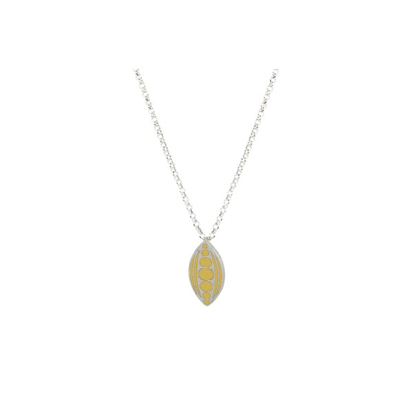 Necklace "Raindrop" Beige