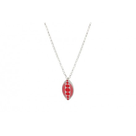 Necklace "Raindrop" Red