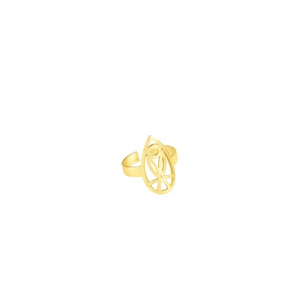 Ring "Oval Tulip" Gold