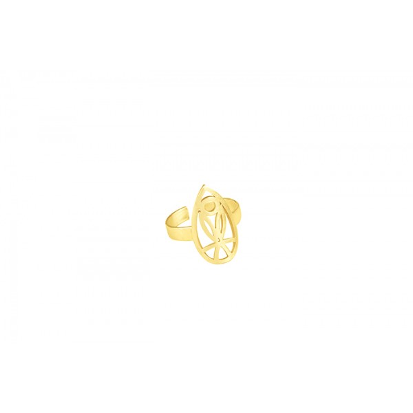 Δαχτυλίδι "Οβάλ Τουλίπα" Χρυσό