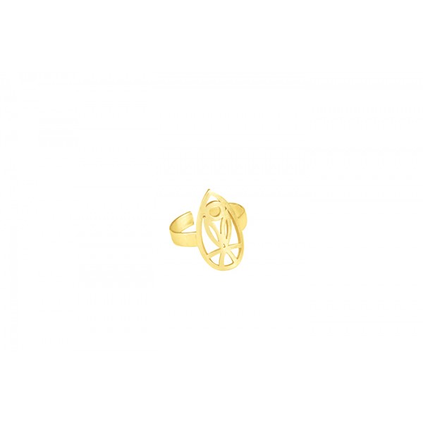 Ring "Oval Tulip" Gold