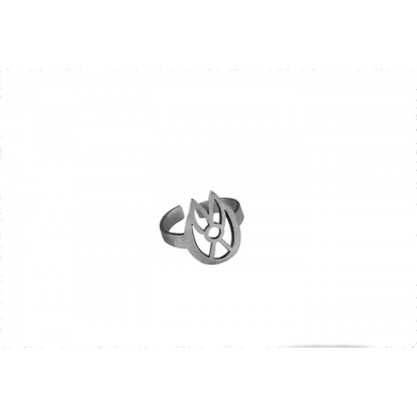  Ring "Tulip" Black Platinum