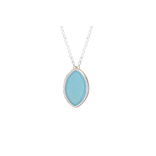 Necklace '' Rainbow '' Blue