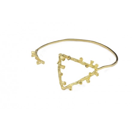 Bracelet  "Triangular Autumn Sprig" Gold