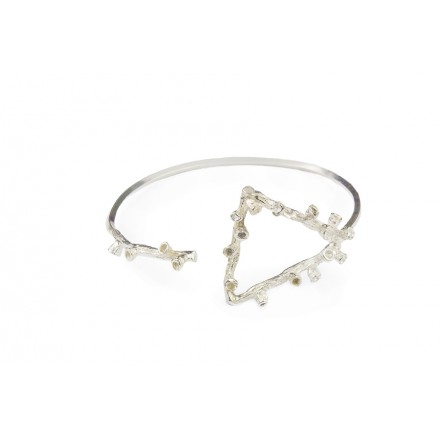  Bracelet  "Triangular Autumn Sprig"